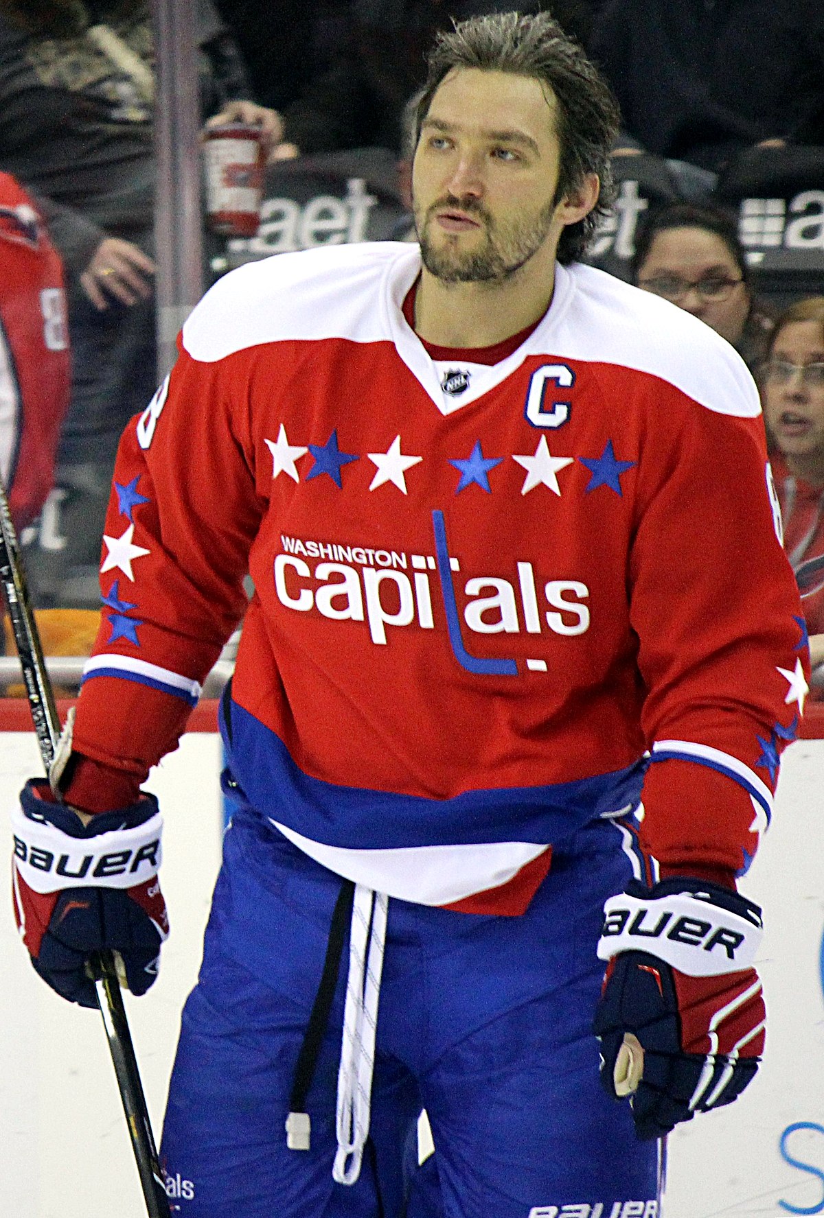 Alex Ovechkin gör mål för Washington Capitals